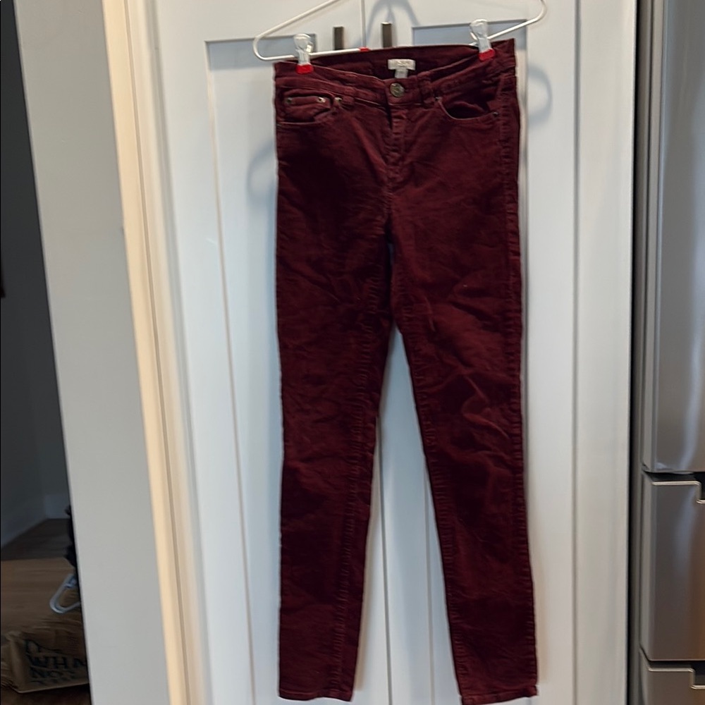 Burgundy Corduroy Pants
